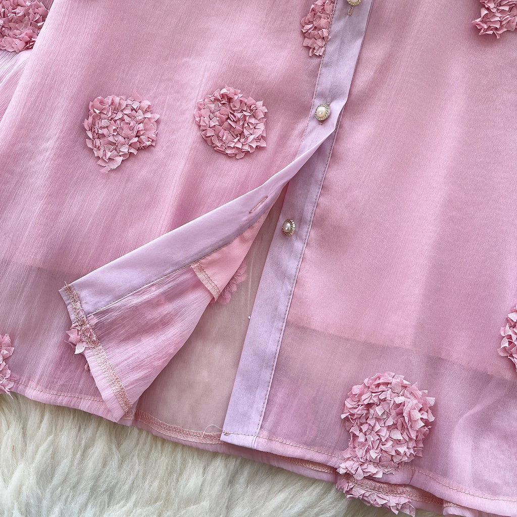 Blusa básica de manga comprida, gola polo vintage, gravata, abotoamento simples, solta, com strass, moda urbana francesa, blusa de outono