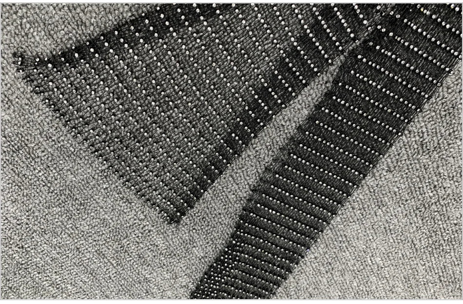 Sparkle Diamante Fishnet Wide Leg Trousers Crystal Mesh Flare Pants High Waisted Rhinestone Split Hem Leggings