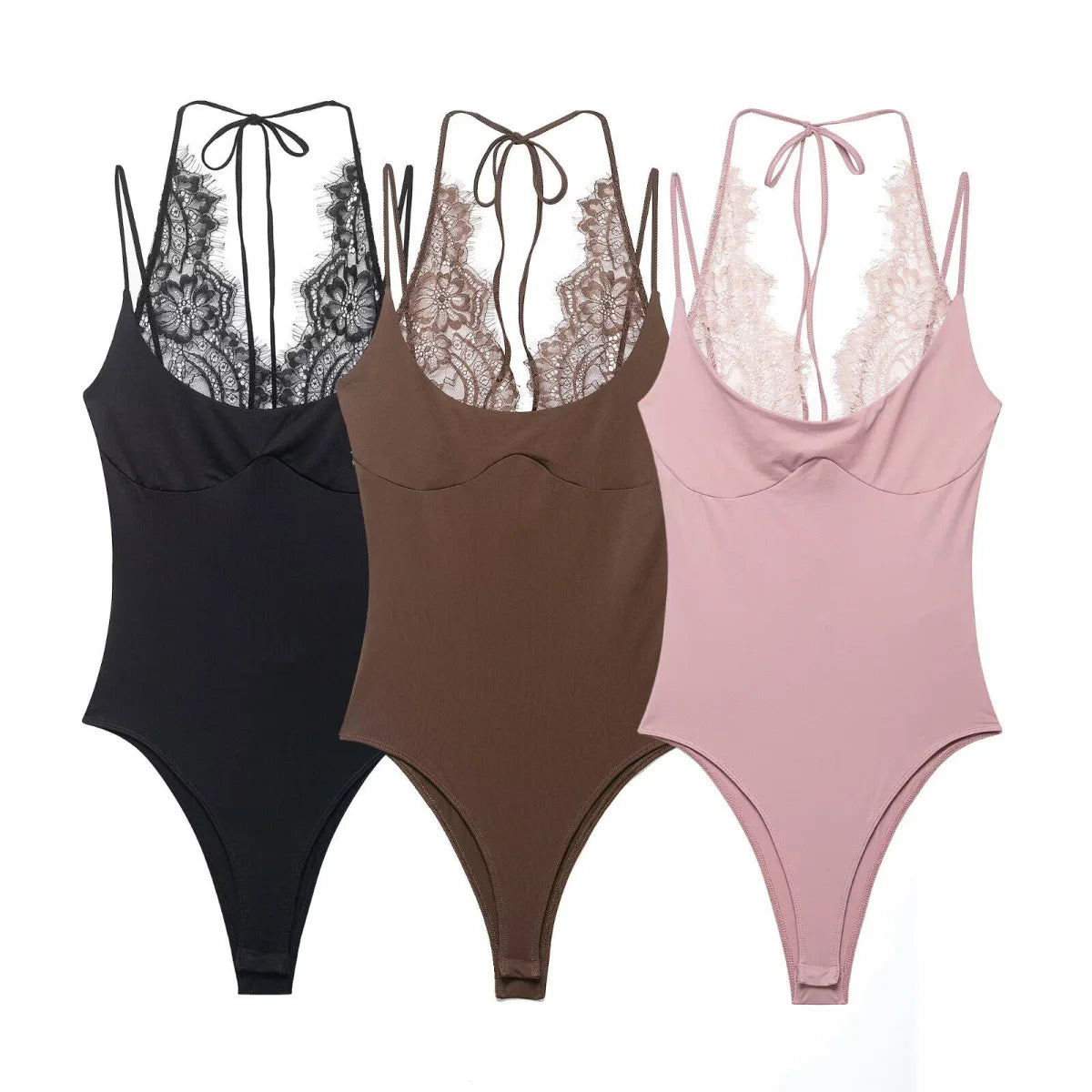 Fashionable Lace Neckline Shortalls Women's Summer New Style Splicing Design Casual Polyester Fiber H-Shape Vest Inner Wear