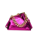Trend Gold Crossbody Bags for Women Luxury Designer Chain Shoulder Bag Fashionable Purse Girl Shopping Tote Bags Silver Handbag