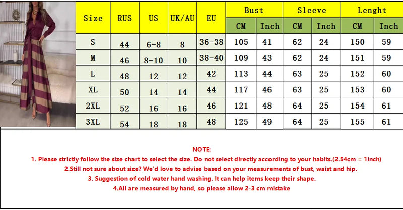 Casual Striped Print Shirt Dress Women Fashion Button Long Sleeve Maxi Dresses Spring Autumn Elegant  A-line Lace Up Vestidos