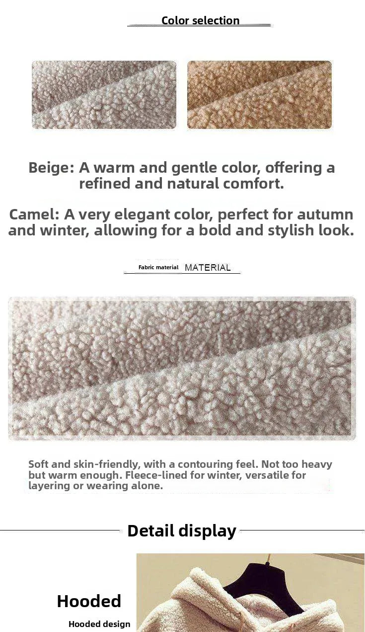 Thickened Lamb Velvet Set Women's Autumn Winter New Embroidery Sweatshirt Woolen Wide Leg Pants Two Piece Set Casual Style
