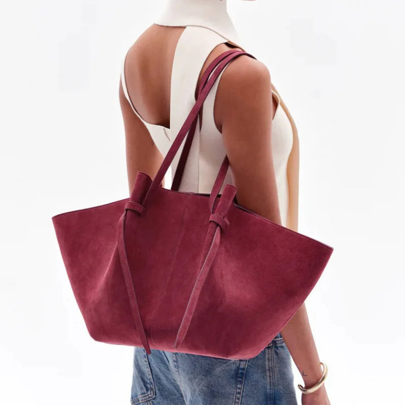2026 Women's Summer Large Capacity Commuter Tote Bag Female Korean Fashion Luxury Pu Leather Handbags Chic Trend Underarm Bag
