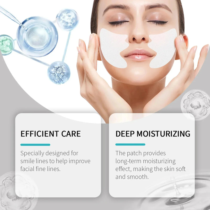 Máscara Patch Firmadora e Diluente para Linhas Finas Patch Hidrocristalino Anti-Idade Lifting Flacidez Pele Facial Máscaras de Nutrição Profunda