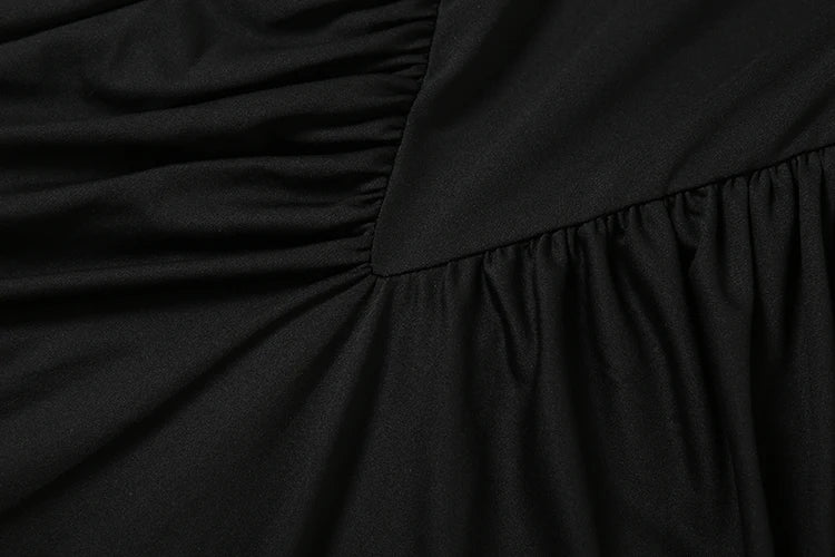 Weird Puss Backless Maxi Dress Women Shoulder Pads Long Sleeve Waistless Peach Buttocks Ruched Elegant Banquet Skinny Vestidos