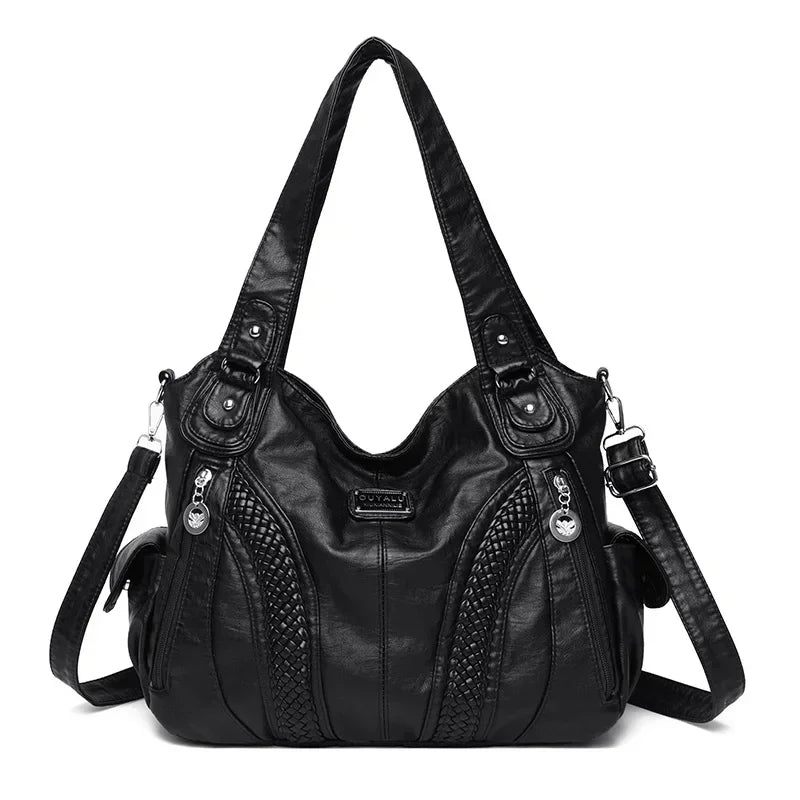 High Quality Soft Leather Large Capacity Women Tote Bags Luxury Shoulder Crossbody Bag for Women 2024 Female Handbags Purse Sac