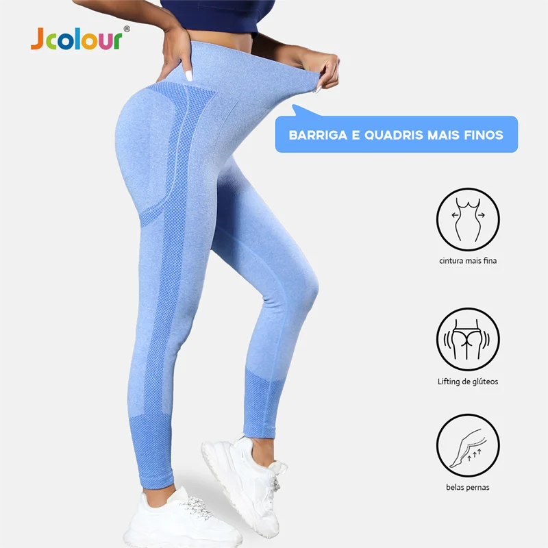 Frete grátis Calça Legging Esportiva Yoga Academia Feminina Cintura Alta Elástica Secagem Rápida - CRAVO ROSE