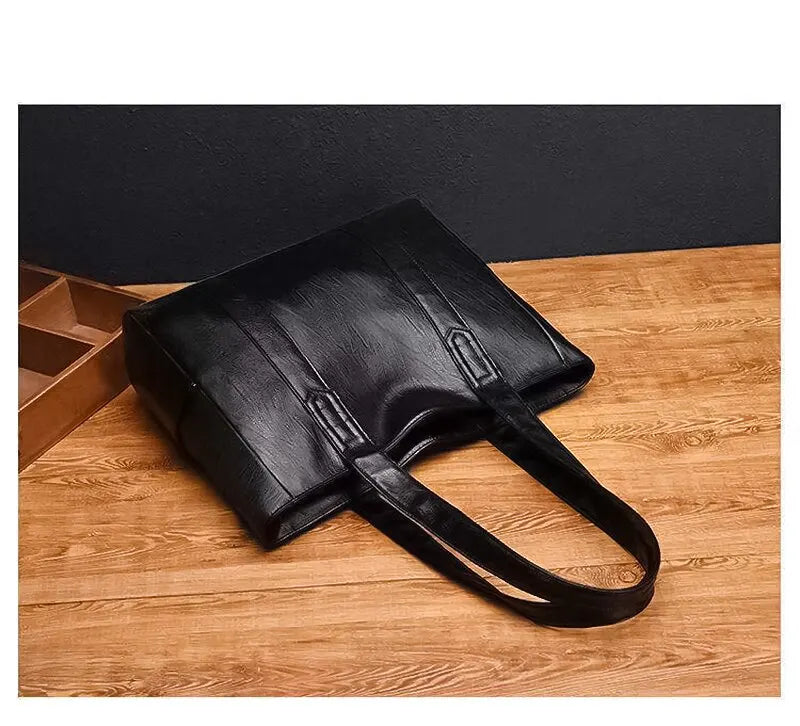 Bolsa vintage grande, bolsa de ombro vegana retrô, bolsa casual feminina para deslocamento diário