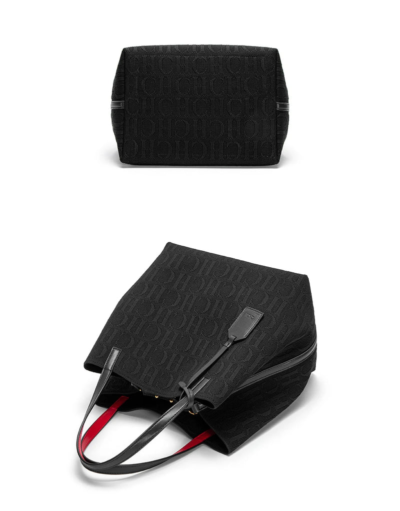 CH Ladies Shoulder Bag Fashion Classic New Pure Color Outer Pocket Ladies Handbag Exquisite Craft Large Capacity Handbag