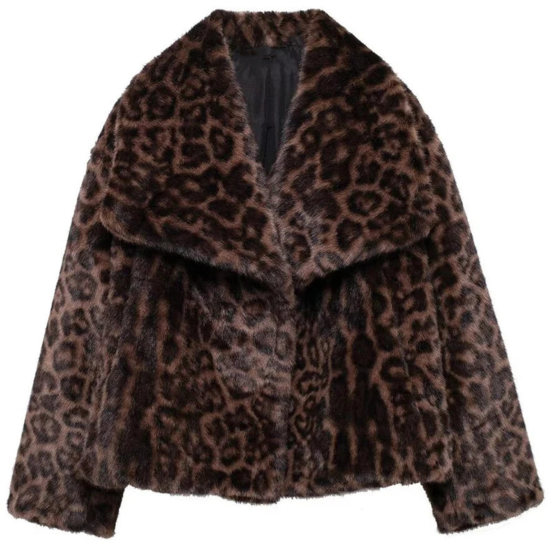 HXAO White Faux Fur Coat 2024 Woman New in coats Autumn Winter Fur Plush Fluffy Jacket Warm Red Gray Black Outerwears