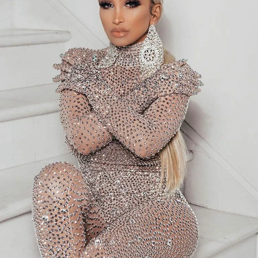 Calça Feminina com Strass e Cristais – Festa