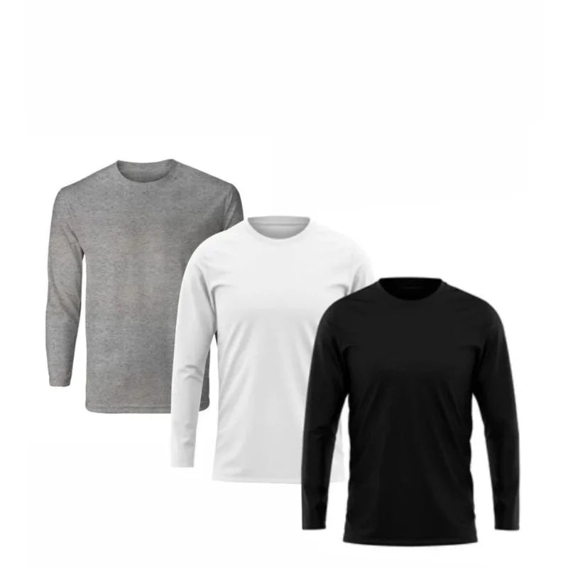 Kit With 3 T-shirts Long Sleeve Polyester-Colors