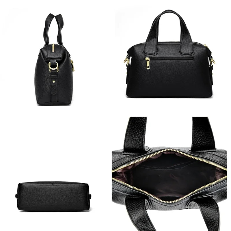 Bolsa feminina de couro de luxo, designer de moda, bolsa transversal de ombro para mulheres, bolsas femininas de marca de alta qualidade, novas