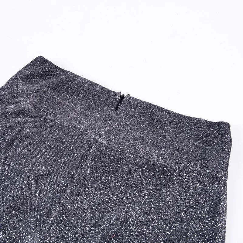 Fashion Elegant High Waist Pants Women's 2024 Spring Drape Straight Sequins Clubwear Trousers Y2k Aesthetics Vintage Streetwear