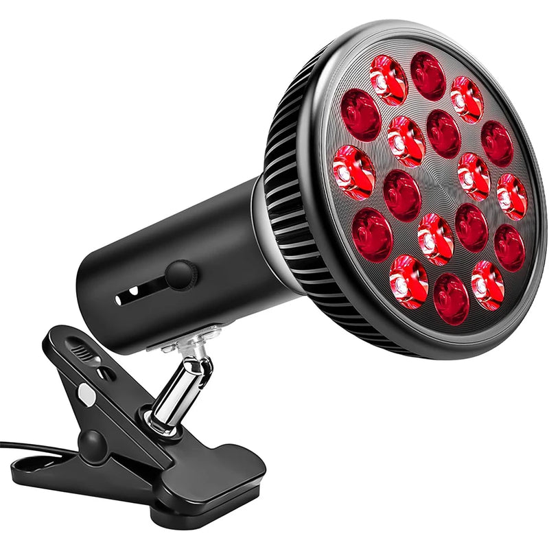 Lâmpada de terapia de luz vermelha para rosto 54W 660nm e 850nm Dispositivo de terapia de luz infravermelha para alívio de dores musculares e articulares Ferramentas para a saúde da pele