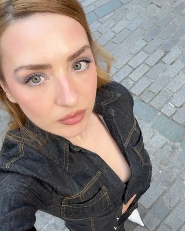 Women Fashion Denim Solid Top High Waist Pants Suits Casual Single Breasted Lapel Neck Shirts Pant Set Spring Lady Street Wear