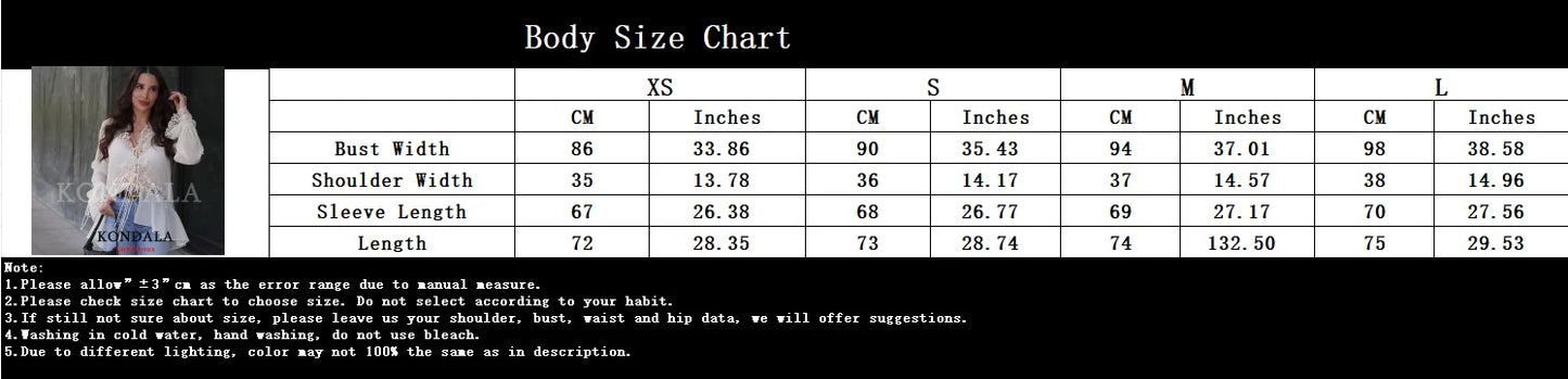 KONDALA Sexy Chiffon Transparent Women Blouses Bow Tie Patchwork Loose Ruffles Shirts Fashion 2026 Summer Beach Holiday Outwear