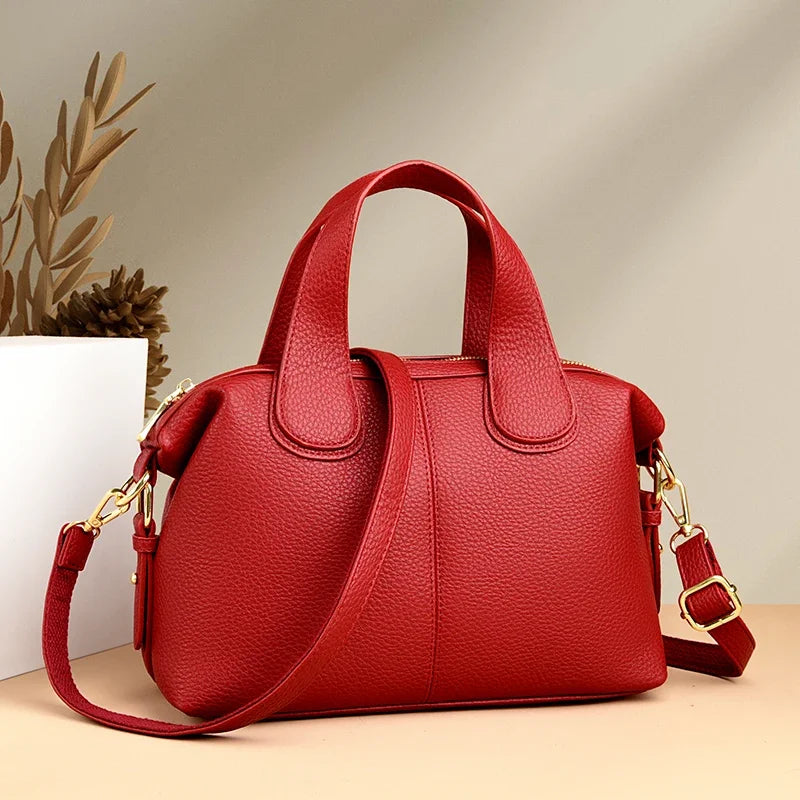 Bolsa feminina de couro de luxo, designer de moda, bolsa transversal de ombro para mulheres, bolsas femininas de marca de alta qualidade, novas
