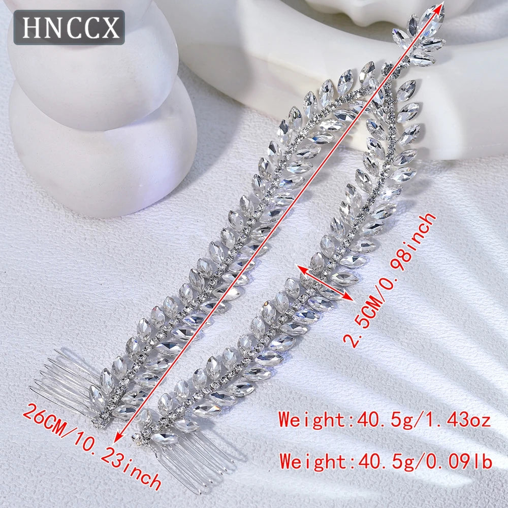 YouLaPan Crystal Forehead Headband for Women Brides Headpiece Party Wedding Hair Accessories Jewelry Bridal Headdress HP529