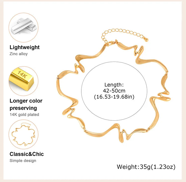 Punk Wave Open Cuff Bangles for Women, Adjustable Irregular Arm Bracelet Jewelry Accessories
