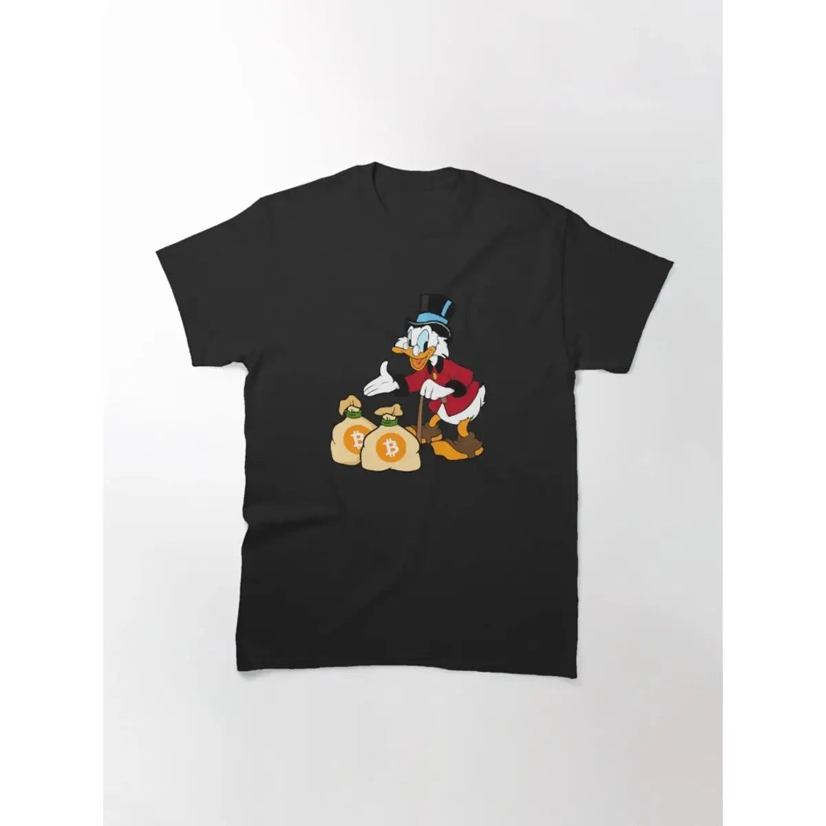 Men's Scrooge Save Bitcoin Investor T-shirt Premium Casual T-shirt