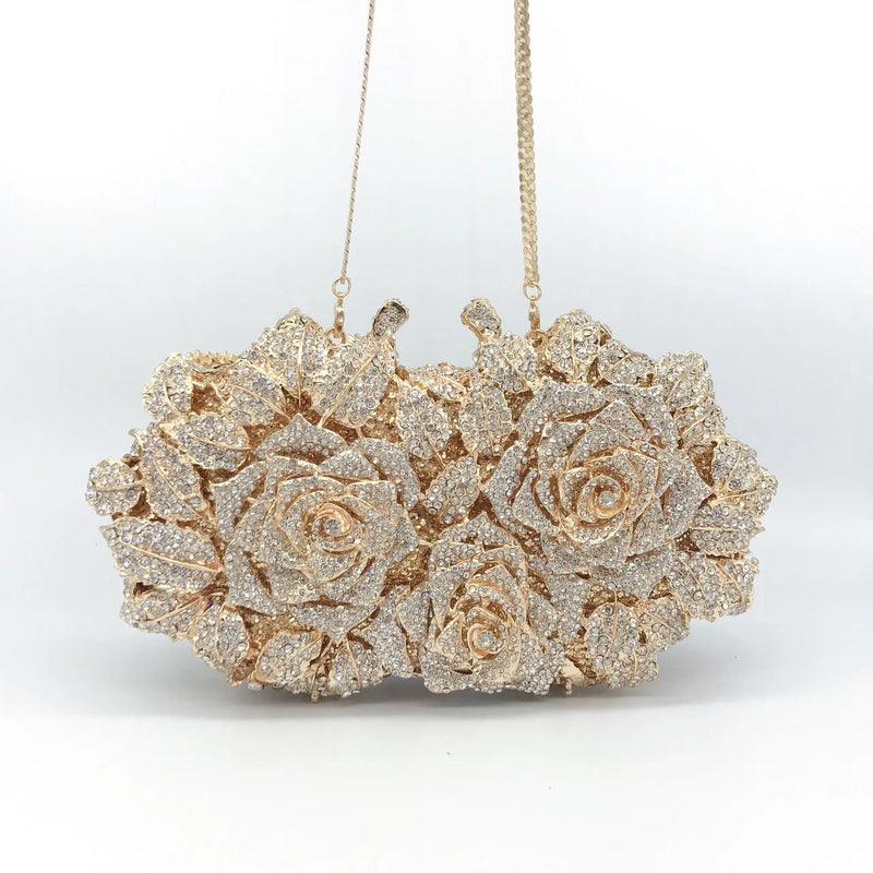 Crystal Wedding Bridal Evening Clutch Purse silvery/Gold Rhinestone Women's Dinner Party Purse Diamond Cocktail Handbags 2025