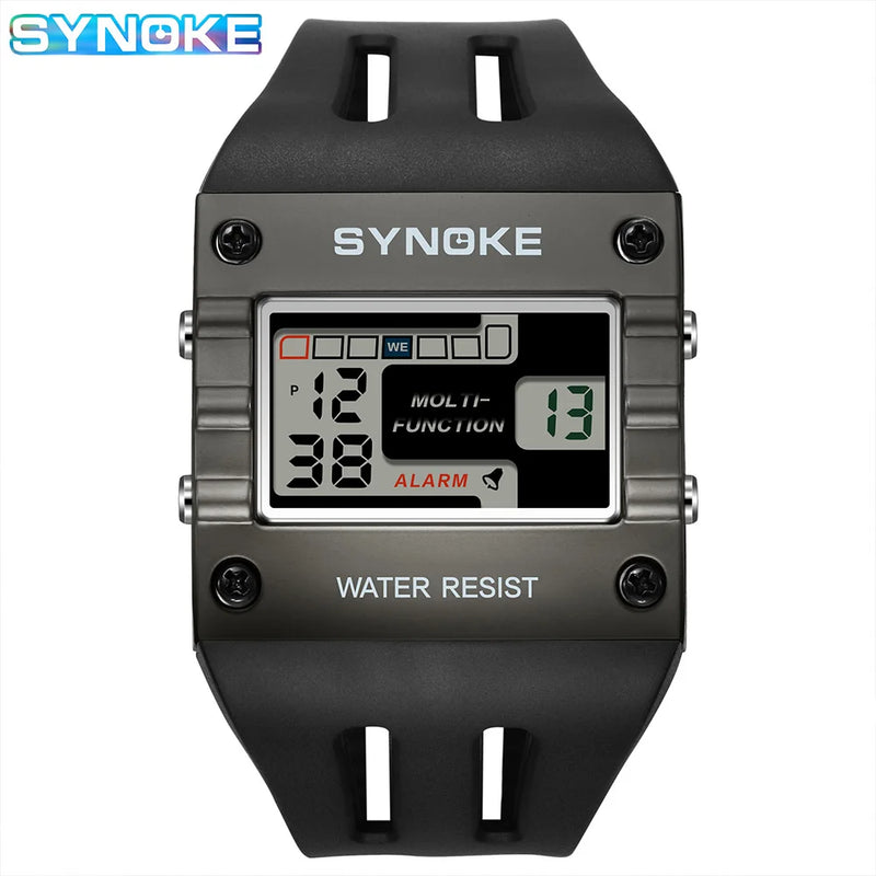 SYNOKE Mens Digital Sports Watch, Big Numbers, Large Display Face Big Digits, Easy to Read, Waterproof, Running Military Watch - CRAVO ROSE