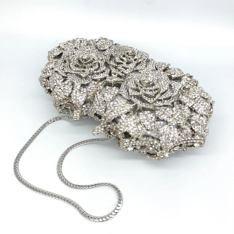 Crystal Wedding Bridal Evening Clutch Purse silvery/Gold Rhinestone Women's Dinner Party Purse Diamond Cocktail Handbags 2025