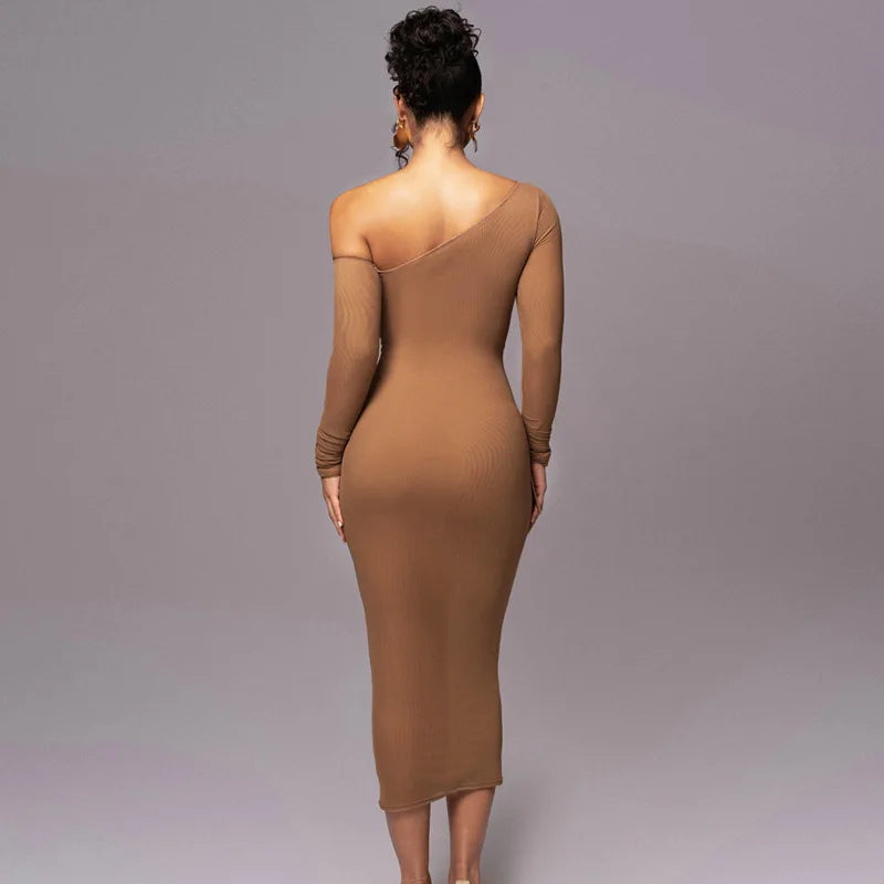European American Temperament Elegant Aesthetics Slim Hip Long Sleeve Ribbon Dress Summer Fashion INS Casual Women Evening Dress