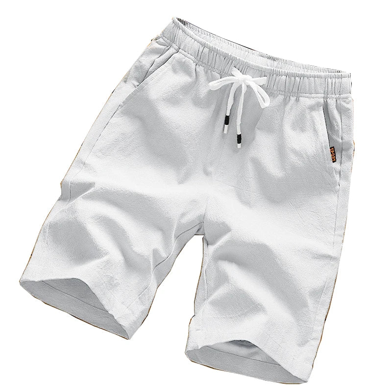 Shorts casuais masculinos de verão, tamanho grande, calças de praia, corrida, esporte, calças curtas retas, calças de moletom finas, shorts soltos para lazer