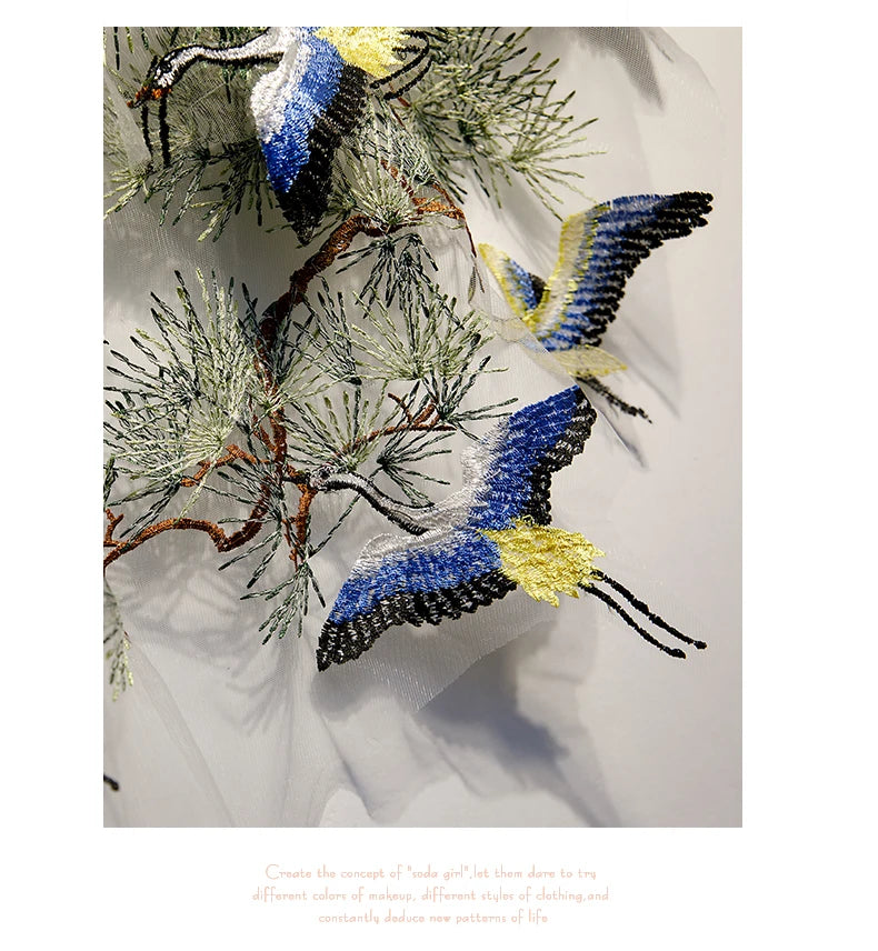 Capas e xales elegantes para mulheres, casaco solto com bordado, colete de renda, bolero, acessórios, casaco para festa, roupa externa WZ1826