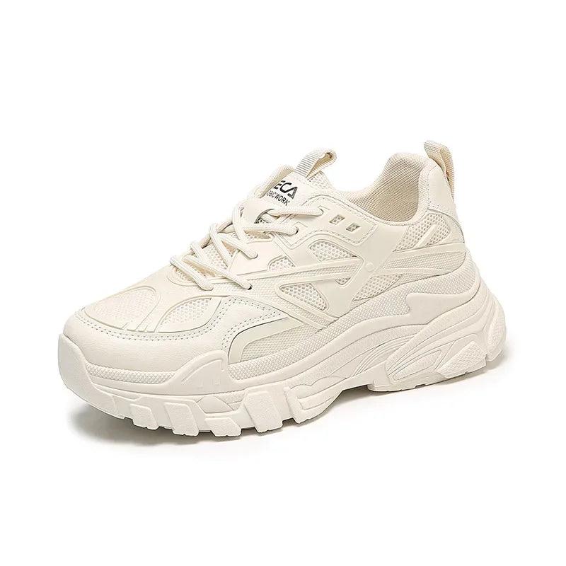 Women Shoes Thick Bottom Chunky Sneakers Fashion Casual White Ladies Shoes Trainer Platform Sneaker Womens Zapatillas Mujer - CRAVO ROSE