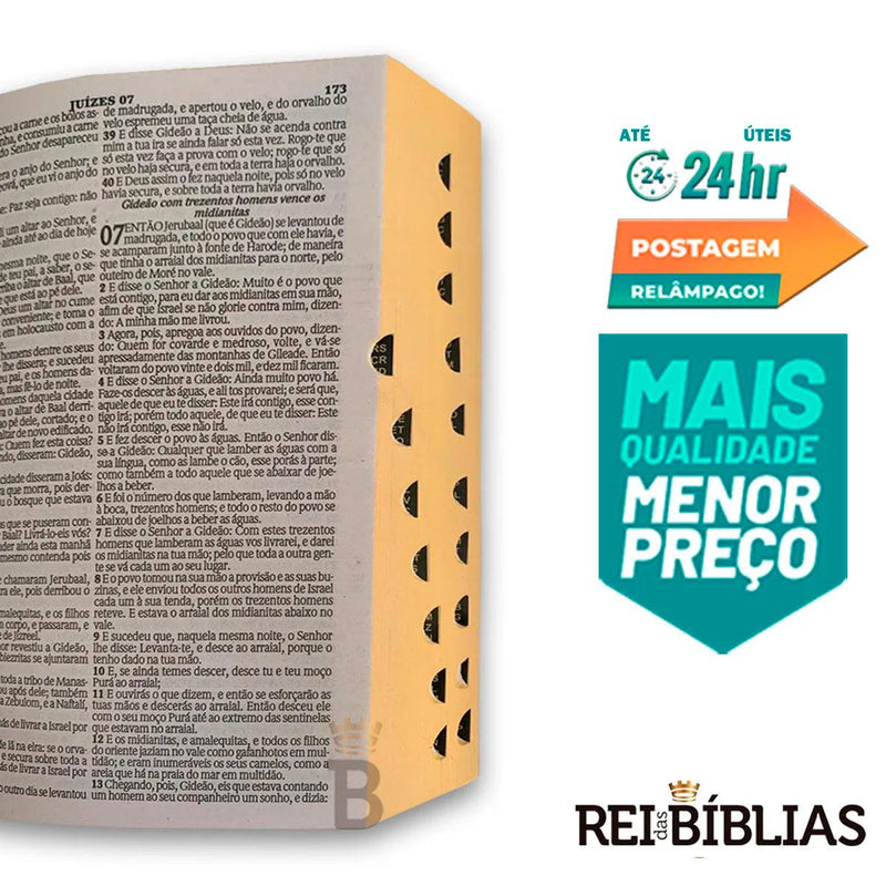 Biblia Letra Sagrada Gigante Luxo Popular-Preto-RC - CRAVO ROSE