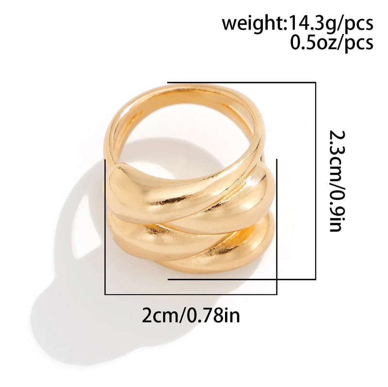 DIEZI Exaggerated Gold Silver Color Bangles Vintage Punk Irregular Geometric Bangles For Women Bracelets Men Accessories Jewelry