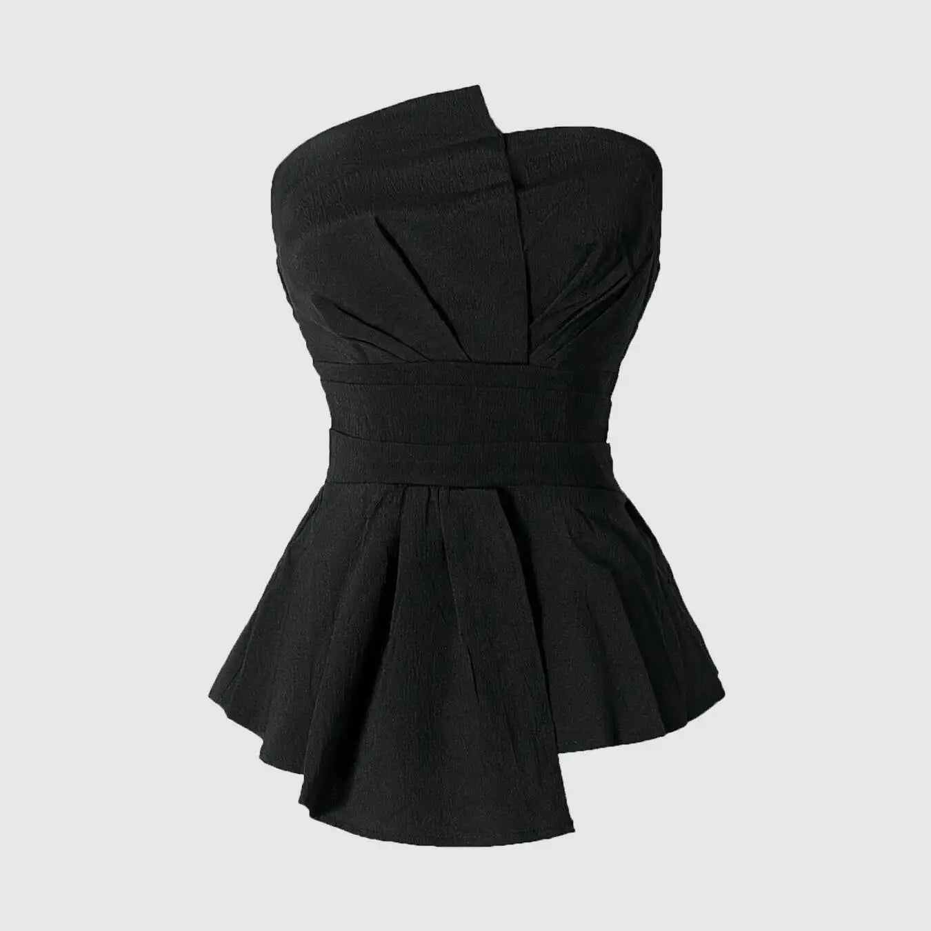 Womens Fashion Black Top Strapless Off Shoulder Tube Top Summer Fashion Top Elegant And Versatile Casual Party Must Have Item