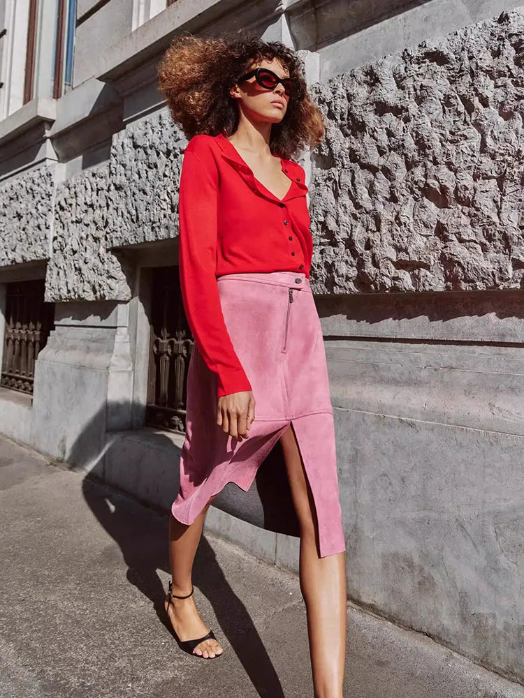 High-End Spring 2026 New Arrival Jacket Midi Skirt Set Long Sleeve Women's Fashion Outerwear Elegant European Style
