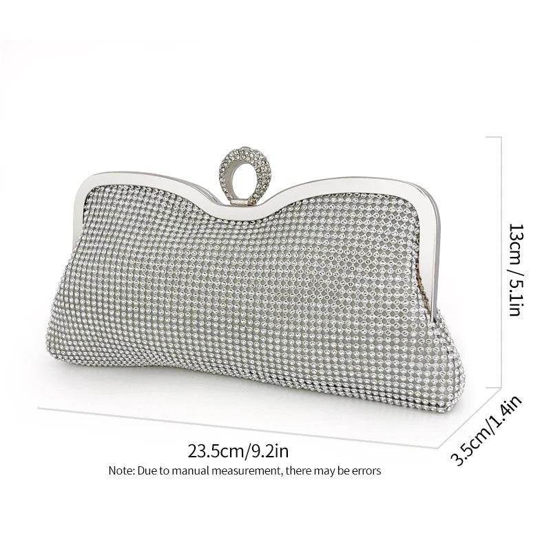 Diamond Handbag Wedding Purse Clutch With Luxury Bag Shiny Handbag Dress Clutch for Women Cocktail Party Handbag - CRAVO ROSE