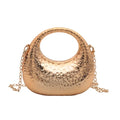 New Gold Silver Fashion Acrylic Moon Women's Handbags Luxury Ladies Clutch Bags Dinner Bag with chain 2024