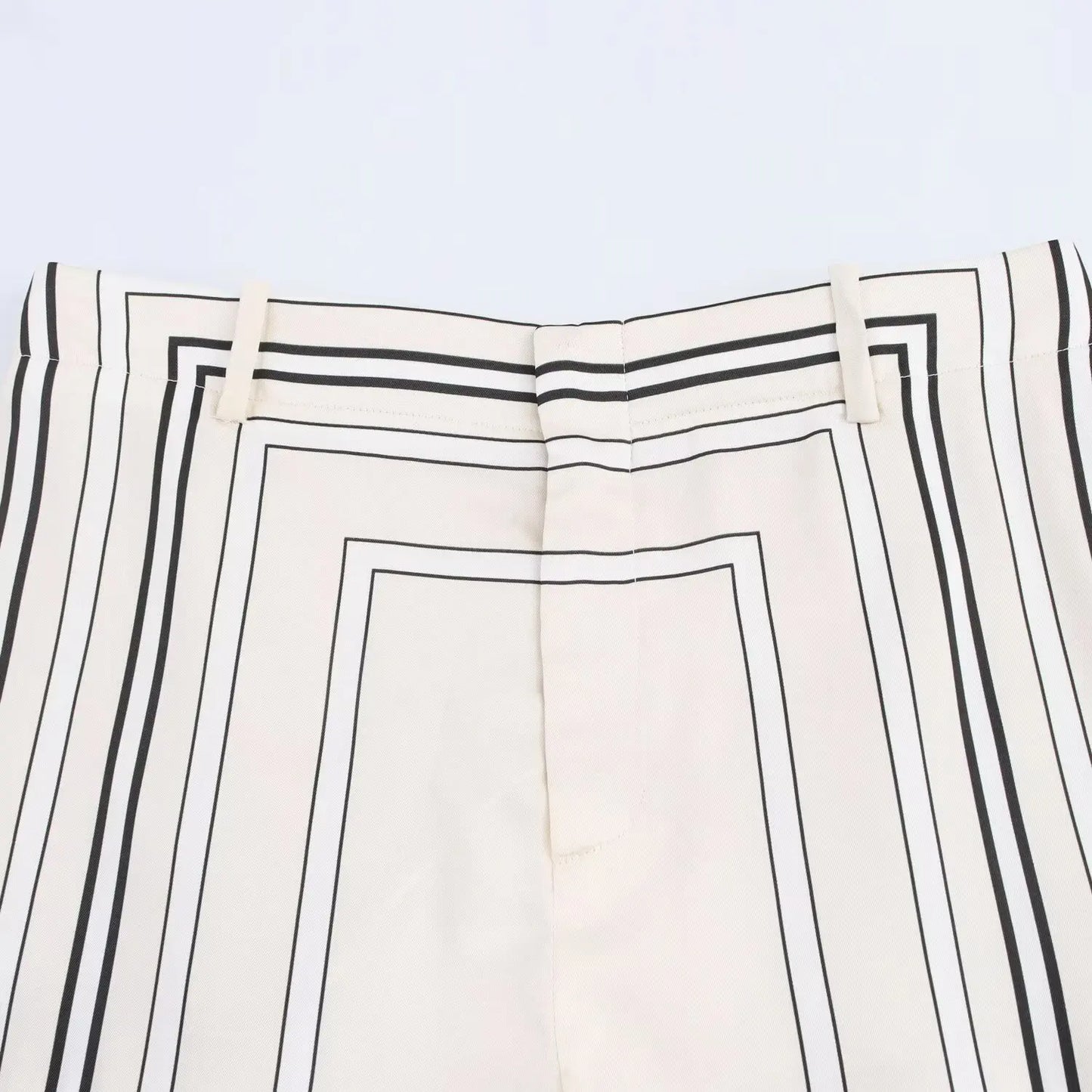HH 2025 Women Trouser Suit Turn-down Collar Long Sleeve Single-breasted Slim Print Shirt+High Waist Zipper Loose Long Pants