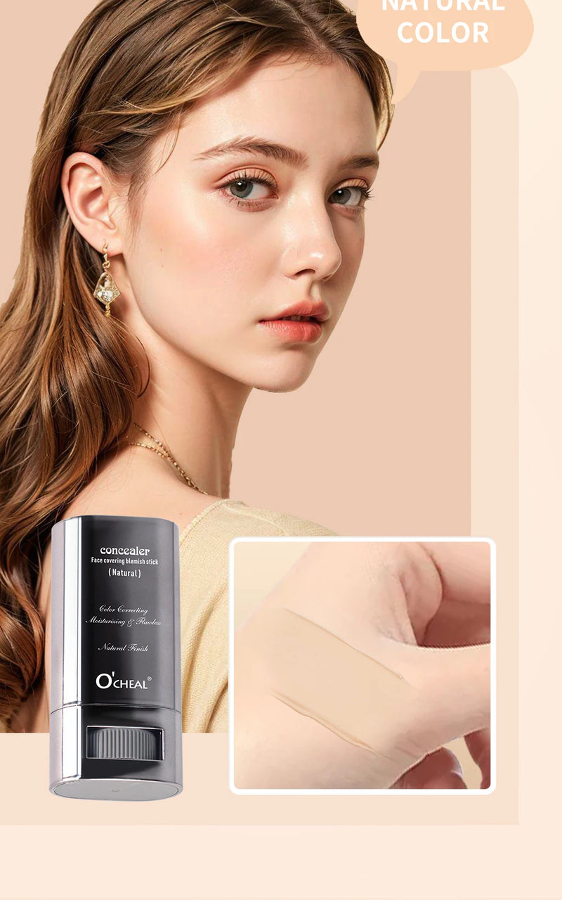 Ocheal Base Facial Contorno em Bastão Longa Duração Leve Iluminador em Bastão Corretivo Facial Contorno de Imperfeições Maquiagem de Beleza