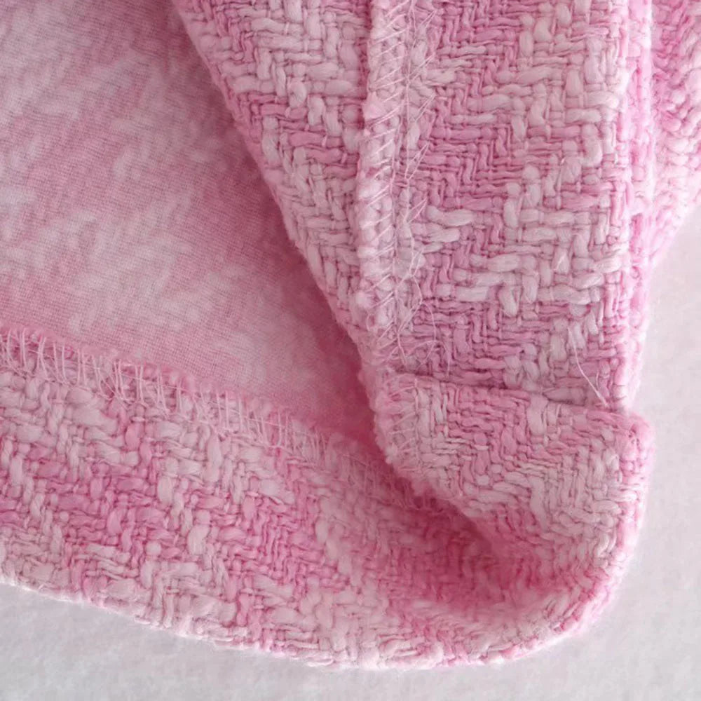 Conjunto de 2 peças de tweed Klacwaya, blazer chique, terno feminino, shorts, terno com shorts para mulheres, ternos femininos