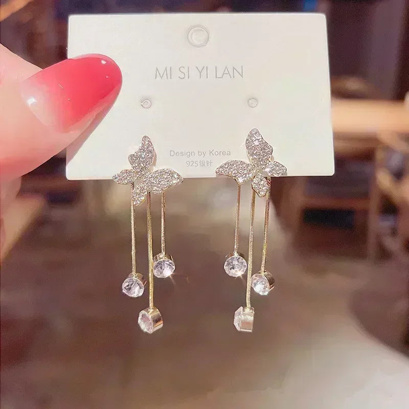 Exaggerated Irregular Lines Big Dangle Earrings for Women Minimalist Asymmetric Twisted Personalized Accessories Fashion Jewelry