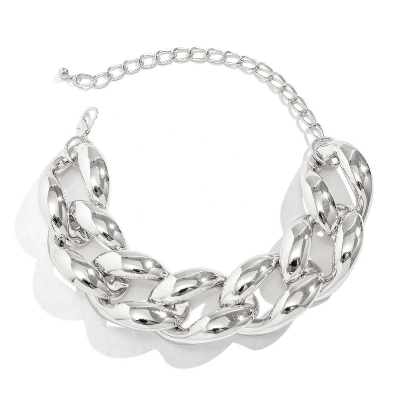 Exaggerated Big Thick Chain Short Choker Necklace for Women Trendy Statement Collar on the Neck Accessories 2024 Fashion Jewelry