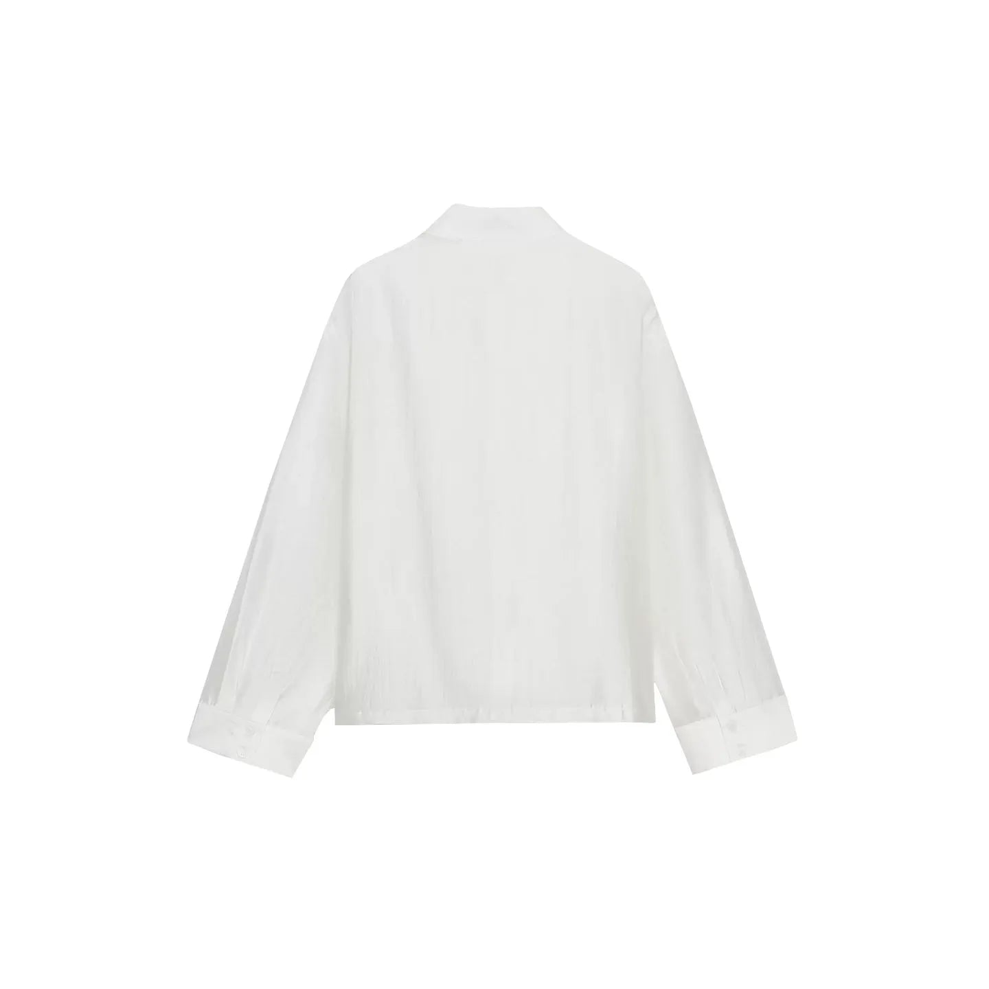 Fashionable Long Sleeve round Neck Rope Knot Button Women's Shirt New 2026 Summer Clothing Versatile Stylish Zadata Brand