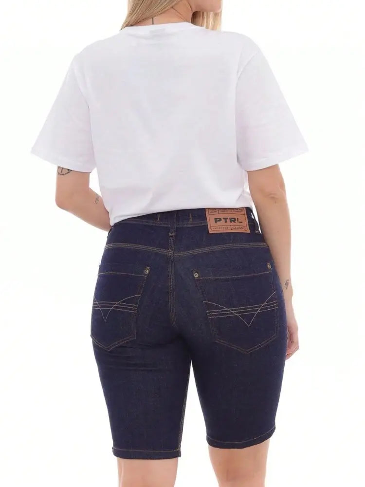 Women's Shorts Dark Jeans Cotton Comfort Oversized with Lycra Premium Quality Official Navity-website Shorts