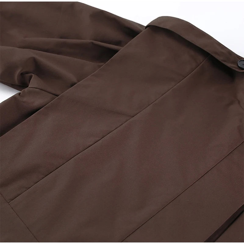 Fashion Stand Collar Belted Waist Short Jacket For Women Casual Puff Sleeve Wide Shoulder Coat Lady 2026 Chic Street Outerwear