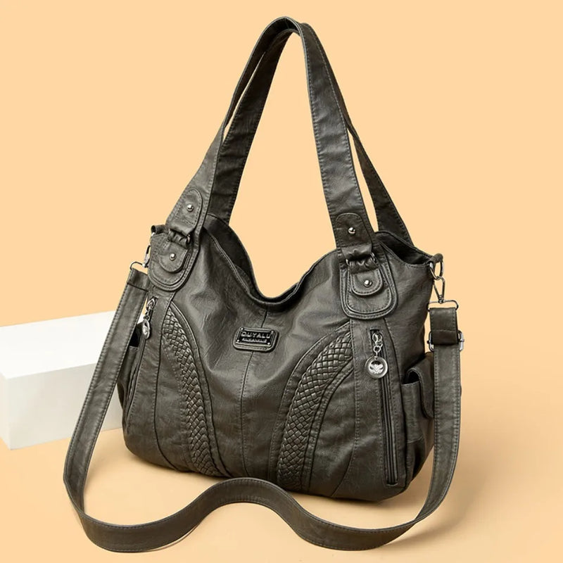 High Quality Soft Leather Large Capacity Women Tote Bags Luxury Shoulder Crossbody Bag for Women 2024 Female Handbags Purse Sac