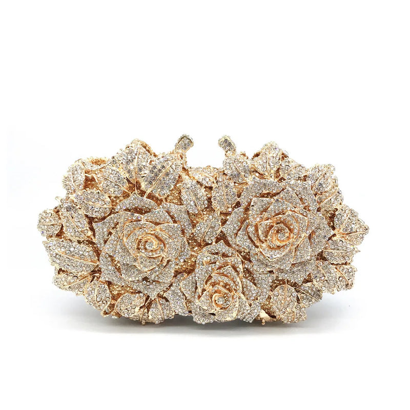 Crystal Wedding Bridal Evening Clutch Purse silvery/Gold Rhinestone Women's Dinner Party Purse Diamond Cocktail Handbags 2025