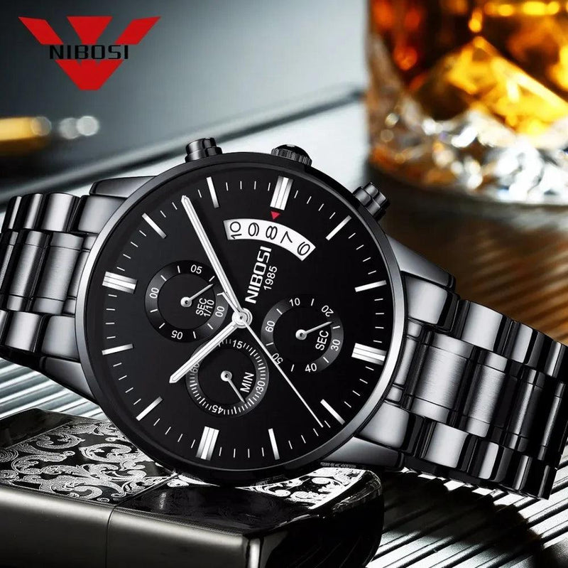 NIBOSI Mens Watches Luxury Top Brand Relogio Masculino Famous Men's Fashion Casual Dress Watch Military Quartz Wristwatches Saat - CRAVO ROSE