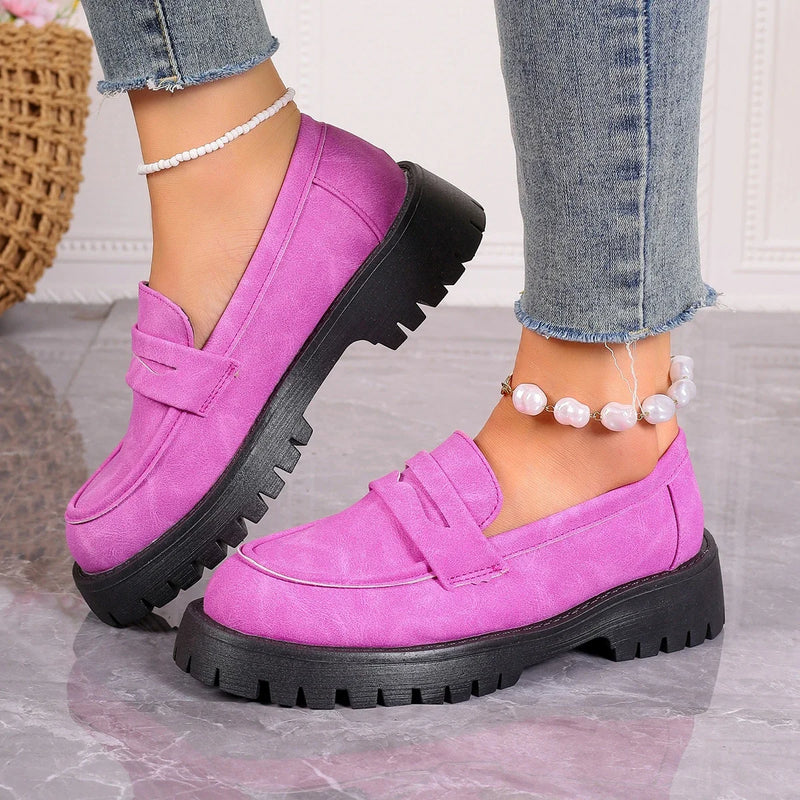 2024 Shoes Women Plus Size Loafers Women British Style Platform Shoes Office Ladies Light Casual Designer Shoes Zapatos De Mujer - CRAVO ROSE